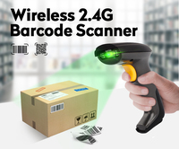 Escáner de Códigos de Barras 2D Inalámbrico y con Cable JR-650, 2.4G, Sin Necesidad de Controladores, Lector QR Portátil para Inventario