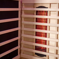 Sauna de Luz Roja de Espectro Completo, de Madera Sólida, OEM/ODM, para 4 Personas, para Apartamentos y Hogares, Relajación