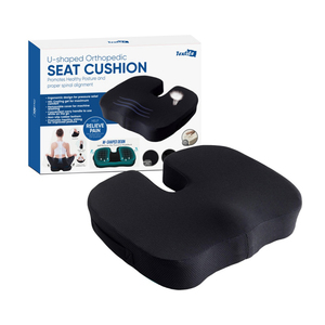 Cojín Ortopédico <span class=keywords><strong>de</strong></span> Espuma Viscoelástica Kingworth <span class=keywords><strong>de</strong></span> Primera Calidad <span class=keywords><strong>para</strong></span> Silla <span class=keywords><strong>de</strong></span> <span class=keywords><strong>Oficina</strong></span>, Alivia el Dolor <span class=keywords><strong>de</strong></span> Coxis y Glúteos - Product Image 1