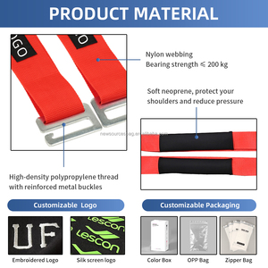 حزام رفع حزام كتف متحرك لأثنتين من المحركات نقل حمل الرفع وأجهزة أثاث آمنة ثقيلة - Product Image 4