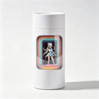 Cilindro de Cartón Redondo con Ventana Transparente para Figuras de Anime Premium con Logotipo Personalizado