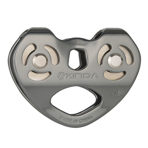 Polea de Doble Rodamiento Xinda, Aleación de Aluminio 7075, Alta Resistencia, Ligera, Equipo de Escalada, Montañismo y Tirolina para Exteriores - Product Image 2