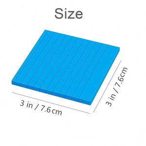 3x3 Inch Super Sticky Self-Adhesive Notes Lined <b>Pads</b> in Bright Colors 100 Sheets/<b>Pad</b> for Home Office School Use - Product Image 2