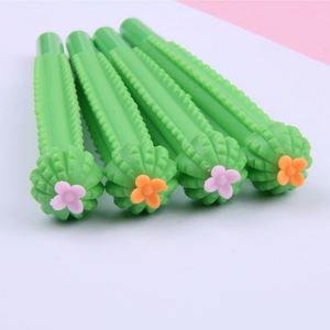 Hot Selling Vegetable Fruit Series Cactus Shape Novelty Roller Ballpoint Plastic Advertising <b>Pen</b> - Product Image 1