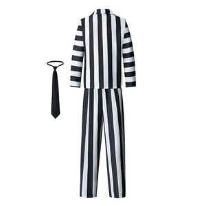 Disfraz de Beetlejuice para Adultos, Rayas Blancas y Negras, Traje de Juego de Rol de Película/TV, Verano 2024 - Product Image 4