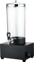 Distributeur de jus chaud et froid électrique en acier inoxydable et acrylique à 2 réservoirs, fournitures pour hôtels et restaurants, distributeur de lait chaud