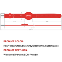 Bracelet en Silicone RFID bleu 125kHz T5577 1K étanche NFC Logo imprimé système de contrôle d'accès TK4100 Bracelet carte de membre