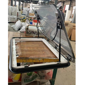 Accessoires d'extérieur pour VR Évent de toit de grande taille 960*650 MM avec barre de support pneumatique extra-forte Puits de lumière pour remorque camping-car - Product Image 3