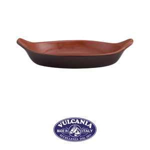 Plat de service ovale en terre cuite Vulcania 30 × 6,8 cm, marron, bicolore - Product Image 4