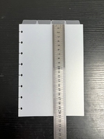 Diviseur de Page vierge à 8 disques, 4 onglets supérieurs, diviseur de Page en plastique de taille A5