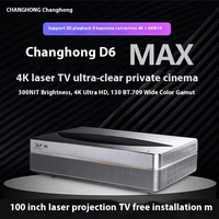 Projecteur Laser Changhong D6 Max 4K Ultra courte portée Android WIFI projecteur Laser Home cinéma 300 Nit pour UST ProjectionScreen