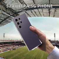 Smartphone 5G S24 Ultra 16GB+1TB Android 14 5G LTE CDMA Gaming 108MP Quad Core OLED 120Hz Pantalla 2K Batería de 8000mAh Doble SIM