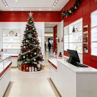 Vitrines à bijoux personnalisées Lilai avec éclairage LED et finition étanche, fabriquées en Chine pour les magasins de bijoux de marque