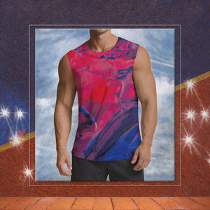 <b>Men's</b> Breathable Sleeveless Tank Printed Sports <b>Vest</b> <b>Running</b> Fitness Training Shirt Wholesale Rate OEM Cheap Price Breathable - Product Image 2