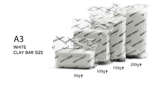 Bán Buôn 3 Gói Hộp Không-Marring Bắc Wolf Tự Động Chi Tiết Fine Grade Đất Sét Trắng Thanh Cho Xe - Product Image 4