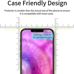 อุปกรณ์ป้องกันหน้าจอกระจกเ<span class=keywords><strong>ท</strong></span>มเปอร์สำหรับ iPhone 18 17 16 15 14 13 <span class=keywords><strong>PRO</strong></span> <span class=keywords><strong>MAX</strong></span> 2.5D ความแข็ง9H ฝาครอบอลูมิเนียมสูงครอบคลุมเต็มรูปแบบโดยตรงจากโรงงาน - Product Image 3