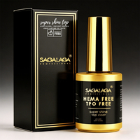 SAGALAGA HEMA Free TPO Free Top Coat pour Salons Européens – Couche de Finition Gel Soak Off Longue Durée – Prix de Gros en Vrac