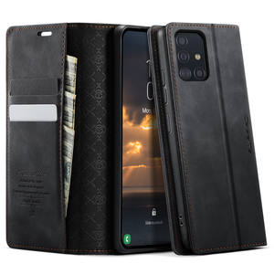 Caseme 033 Series Phone Wallet para Samsung Galaxy A51 4G tarjetero soporte cubierta abatible de alta calidad - Product Image 1