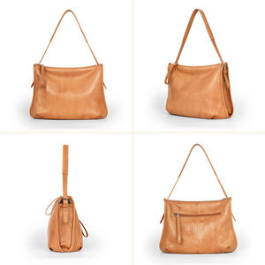 Sacs fourre-tout bandoulière en cuir véritable tanné végétal, brodés, style vintage, nouveau design, pour femmes, vente en gros personnalisée, pour l'été et l'automne - Product Image 2