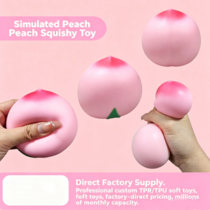 New Hot Sell 4inch <b>Large</b> Pink Soft Cream Scented Slow Rising Hand <b>Pillow</b> Stress Relief Squish Toy TPR Material for Girls Peach - Product Image 6