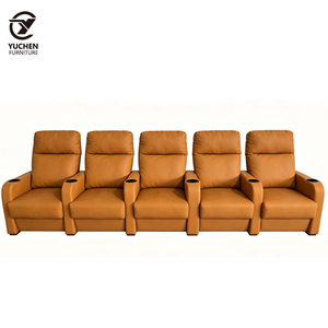 Fabricante produce muebles modernos para teatros comerciales, asientos VIP de cine fijos de cuero de lujo, y estructuras de madera maciza para el <span class=keywords><strong>hogar</strong></span>. - Product Image 1