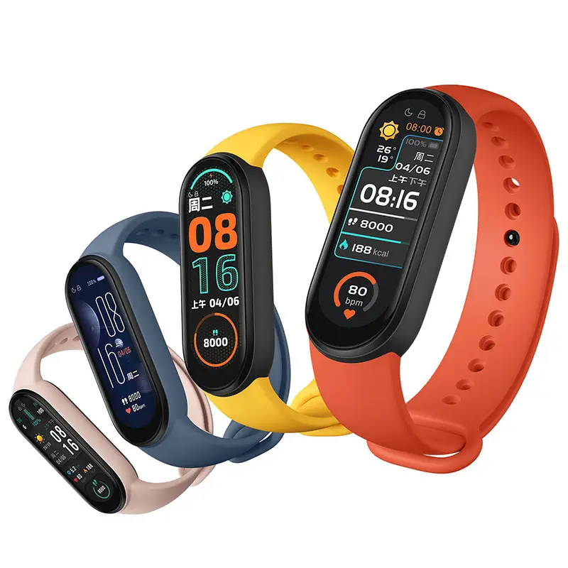 Global Version Xiaomi Mi Band 6 Bracelet NFC Wristband Bluetooth 5.0 ATM Blood Pressure Waterproof Fitness Tracker Smart Watch