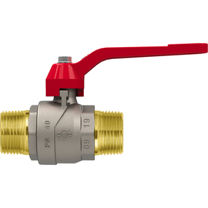 Vanne à bille M-M de 3/4 pouces avec raccords de tuyau à levier en aluminium - Product Image 2