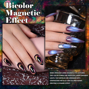 BOZLIN Nouvelle Arrivée Gel Œil de Chat Non Toxique Personnalisé avec Votre Logo Vernis Gel Œil de Chat Sans HEMA Gel Magnétique Galaxie Céramique pour <span class=keywords><strong>Ongles</strong></span> - Product Image 6