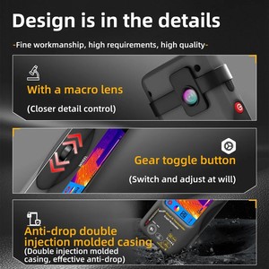 Caméra thermique HEDAO SH7 et multimètre numérique 2-en-1, caméra IR 20000 points, écran tactile, 15 modes de fausse couleur - Product Image 5
