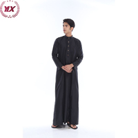Vêtements musulmans pour hommes du Maroc en gros, manches courtes, vêtements indonésiens, thobes musulmans, vêtements islamiques