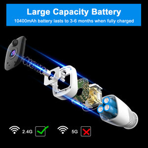 Caméra de sécurité <span class=keywords><strong>sans</strong></span> <span class=keywords><strong>fil</strong></span> WIFI à batterie ZCVision 3MP avec audio bidirectionnel fluide, vision nocturne IR - Product Image 5
