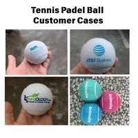 Ballon de tennis d'entraînement en caoutchouc naturel ITF durable pour adultes, personnalisable avec logo, vente en gros directe usine chinoise, plusieurs couleurs