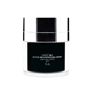 Crème hydratante anti-âge bio UNICA+ 50ML OBM Airless pour peaux mixtes à grasses pour femmes - Product Image 1