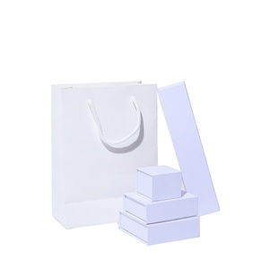 Wholesale Custom Simple Style Rectangle Cardboard Jewelry Boxes for <b>Small</b> Businesses with Square Patterned Pendants - Product Image 2
