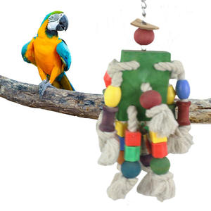 Natural Wood Bird <strong>Toys</strong> Multicolored Wooden Tearing <strong>Parrot</strong> Block <strong>Parrot</strong> <strong>Toys</strong> for African <strong>Grey</strong> <strong>Parrot</strong> - Product Image 2