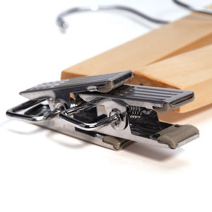 Lotus naturel Bois Pantalons et Jupes <span class=keywords><strong>Cintre</strong></span> avec Réglable clips Plats - Product Image 3