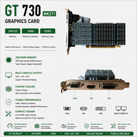 Tarjeta Gráfica PCWINMAX Geforce GT 730 2GB GDDR5 64Bit con Doble Ventilador, OEM ODM, Venta al por Mayor para PC de Escritorio de Oficina con Múltiples Monitores