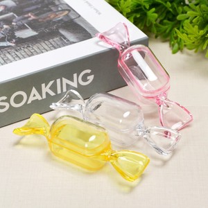 Boîte à bonbons cylindrique en plastique transparent jetable créative pour mariage, cadeau de naissance, emballage personnalisable en soie - Product Image 2