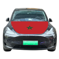 Maroc capot drapeau Maroc capot couverture drapeau élastique patriotique voiture capot bannière maroc moteur couverture décorer accessoires