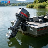 Motor fueraborda de dos tiempos de 40HP, eje corto/largo, superventas de fábrica, estilo Yamaha