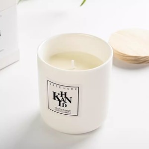 Vente en gros de pots à bougies en <span class=keywords><strong>verre</strong></span> mat coloré de luxe de 15 oz à 3 mèches avec couvercle pour décoration de mariage conteneur à bougies aromatiques - Product Image 4
