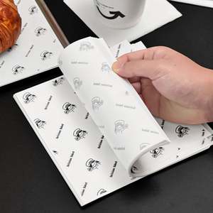 Papier sulfurisé personnalisé avec logo de marque, papier d'emballage alimentaire imprimé personnalisé pour l'emballage de pain et d'aliments - Product Image 6