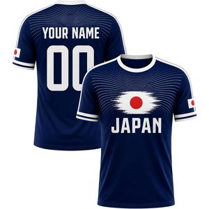 Camiseta de la Selección Nacional de Fútbol de Japón, Personalizada con Nombre y Número, Unisex, para Adultos, Impresión por Transferencia de Calor, 140 g/m² - Product Image 1