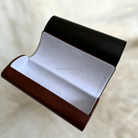 Étui à lunettes en cuir PU de luxe, élégant et de haute qualité, fait main, avec logo personnalisé, antichoc, coffret cadeau haut de gamme pour les magasins d'optique