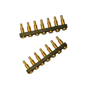 Gold Plated Brass 7pin Pogopin Pogo Springs Round Pogo Pin Connector