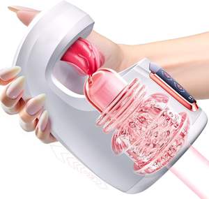 Masturbador Masculino Automático con Estiramiento y Vibración Telescópica, Entrenamiento de Pene con Sensación <span class=keywords><strong>Real</strong></span> al Tacto, Retrasa la Eyaculación - Product Image 1