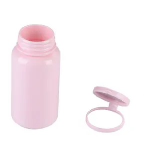 multi-specification round pink tearing bottle, plastic PET customized solid drug packaging bottle, sealed capsule tearing bottle