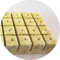 Kubus Rock Wool Hidroponik untuk Pembibitan |   Media Tanam Tanpa Tanah untuk Sayuran, Herbal & Bunga