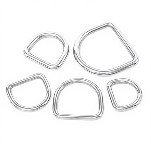 Anneau en D en acier inoxydable 304 Niufei, boucle en D, anneau en <span class=keywords><strong>O</strong></span>, accessoires de bricolage pour bagages et chapeaux, sangle sans couture personnalisable - Product Image 1
