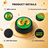 Module audio interactif avec éclairage LED, panneau texturé 3D, bouton parlant activé par le toucher, gadget promotionnel pour événements d'entreprise